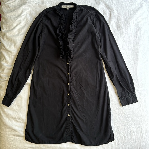 What Goes Around Comes Around Button Front Shirt Dress - Picture 2 of 11